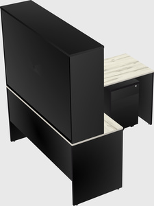 L-shaped office desk