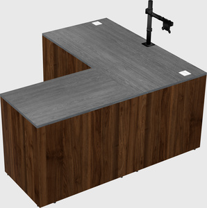 L-shaped office desk