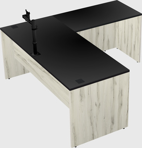 L-shaped office desk