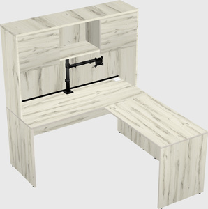 L-shaped office desk