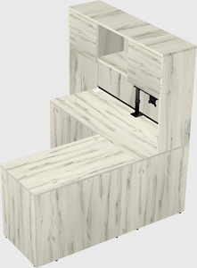 L-shaped office desk