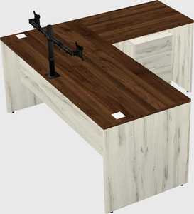 L-shaped office desk