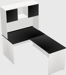 L-shaped office desk