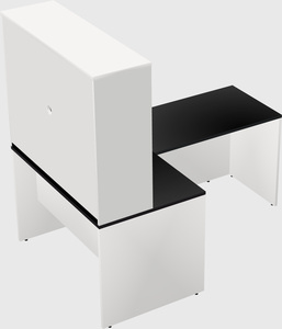 L-shaped office desk
