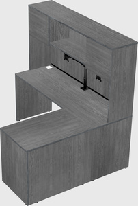L-shaped office desk