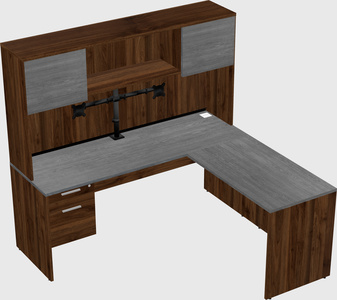 L-shaped office desk