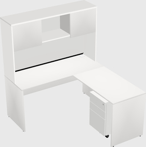 L-shaped office desk