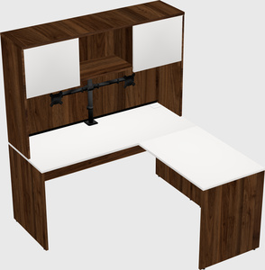 L-shaped office desk