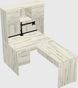 L-shaped office desk