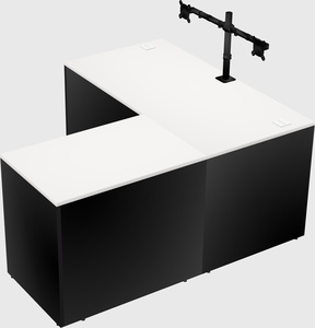 L-shaped office desk