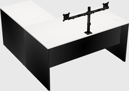 L-shaped office desk