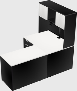 L-shaped office desk