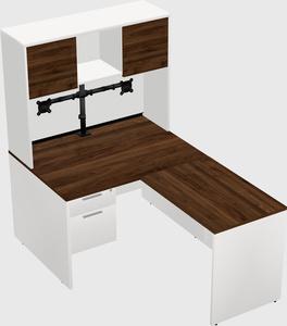 L-shaped office desk