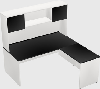 L-shaped office desk