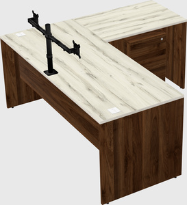 L-shaped office desk
