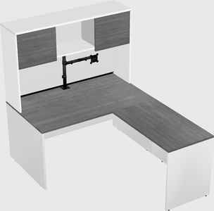 L-shaped office desk
