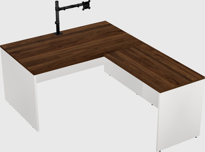 L-shaped office desk