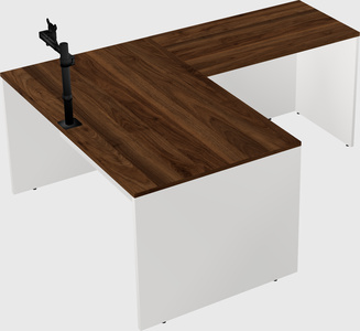 L-shaped office desk
