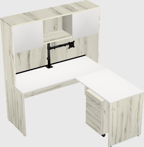 L-shaped office desk