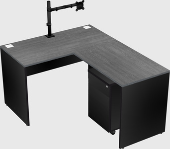 L-shaped office desk
