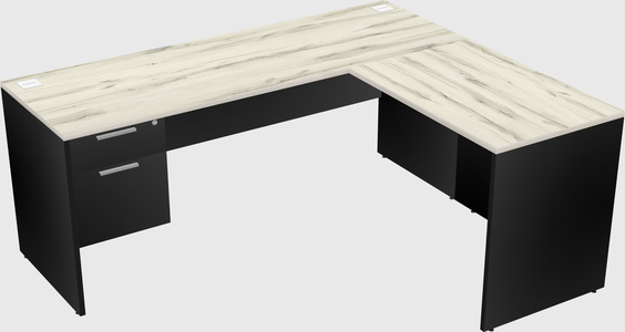 L-shaped office desk