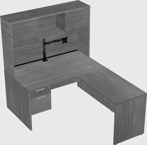 L-shaped office desk