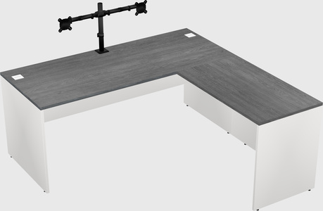 L-shaped office desk