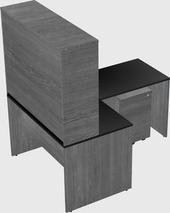 L-shaped office desk