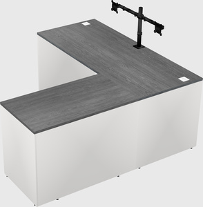 L-shaped office desk