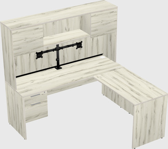L-shaped office desk