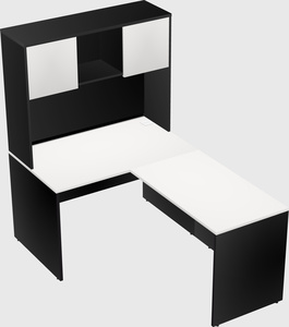 L-shaped office desk
