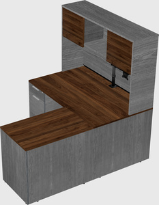 L-shaped office desk