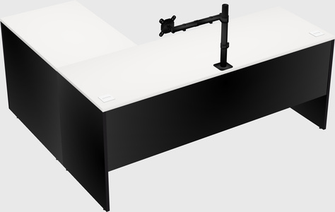 L-shaped office desk