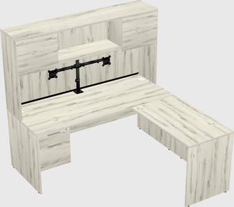 L-shaped office desk