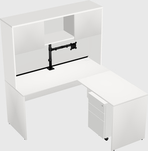 L-shaped office desk