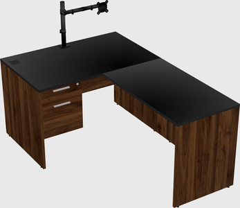 L-shaped office desk