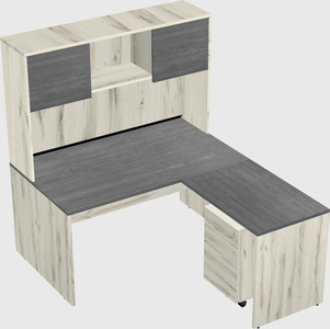 L-shaped office desk