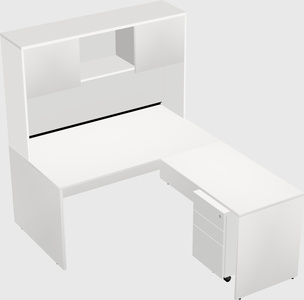 L-shaped office desk