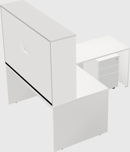 L-shaped office desk