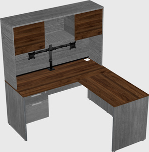 L-shaped office desk
