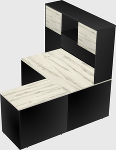 L-shaped office desk