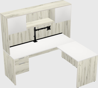 L-shaped office desk