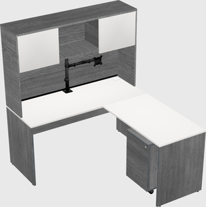 L-shaped office desk