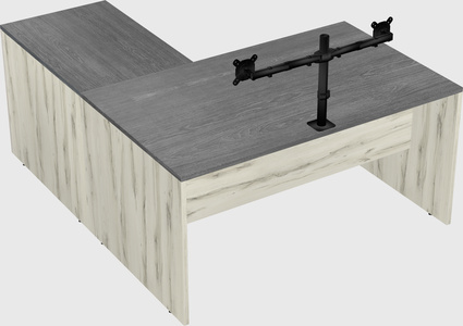 L-shaped office desk