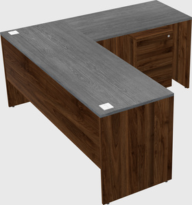 L-shaped office desk