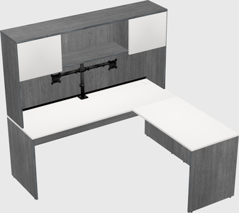 L-shaped office desk