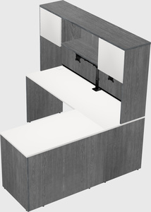 L-shaped office desk