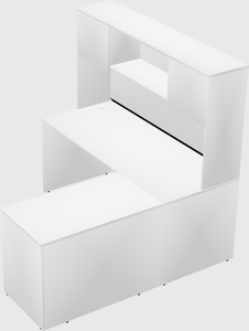 L-shaped office desk