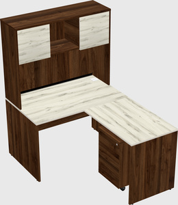 L-shaped office desk