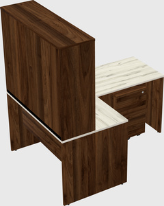 L-shaped office desk